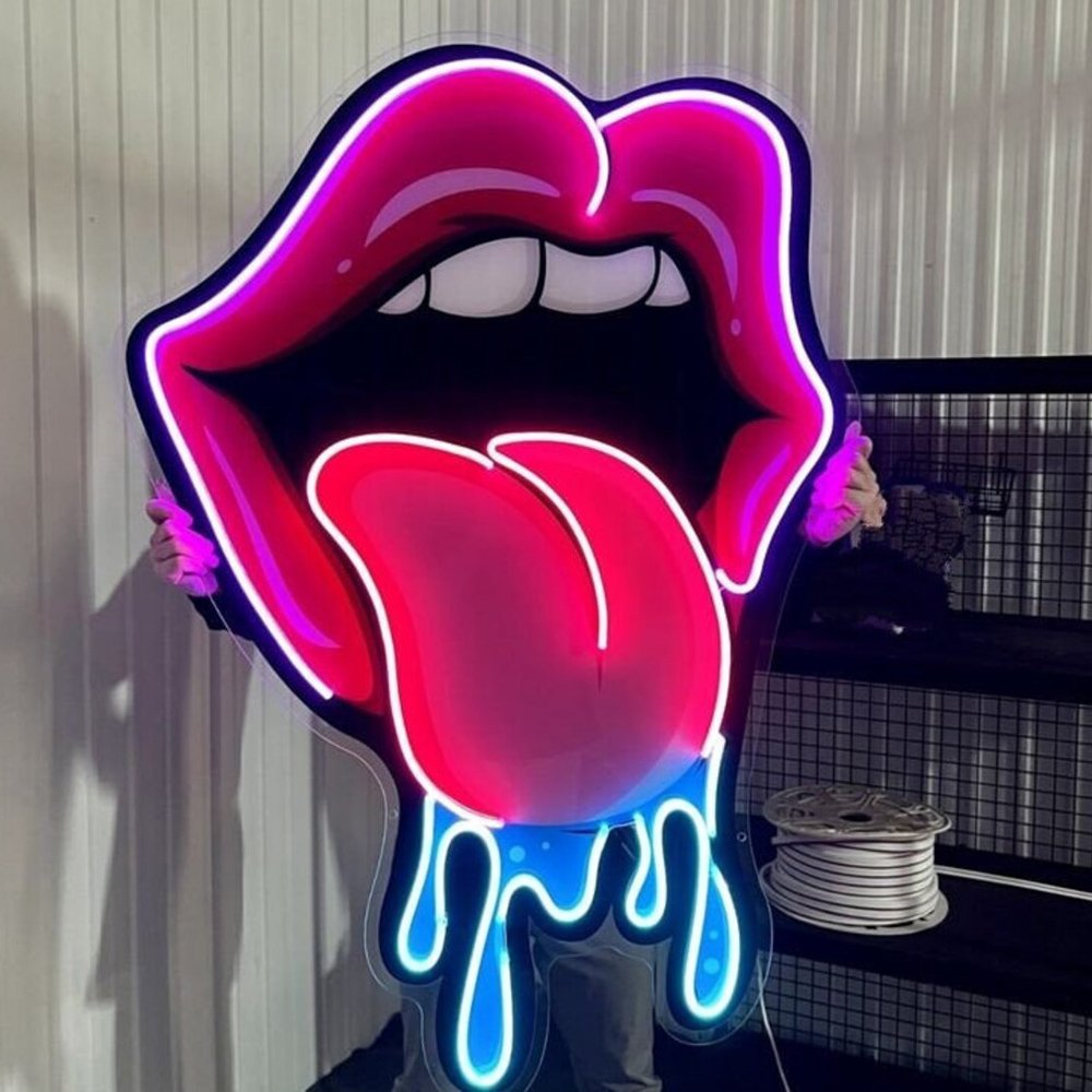 Tacos Artwork Neon Sign UV Print Wall Decor Acrylic LED Neon Sign Custom Logo Free Design Custom Neon Sign