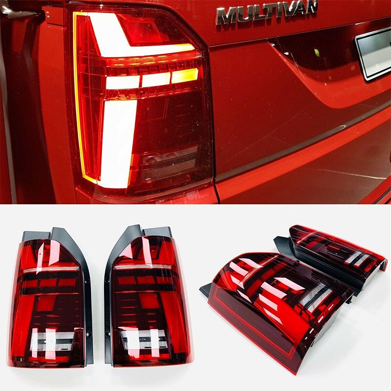 GELING Full LED Taillights Suitable Rear Lamp Tail Light for VW Transporter T6 (2015-2020) Dynamic Sequential Turning Light