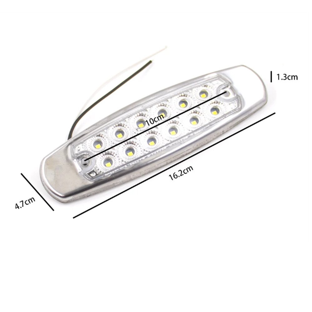 Universal 10CM Red Led Clearance Side Marker Indicators Lights for Trucks Trailer Car Led Side Safe Lights for Truck Vehicle 12V
