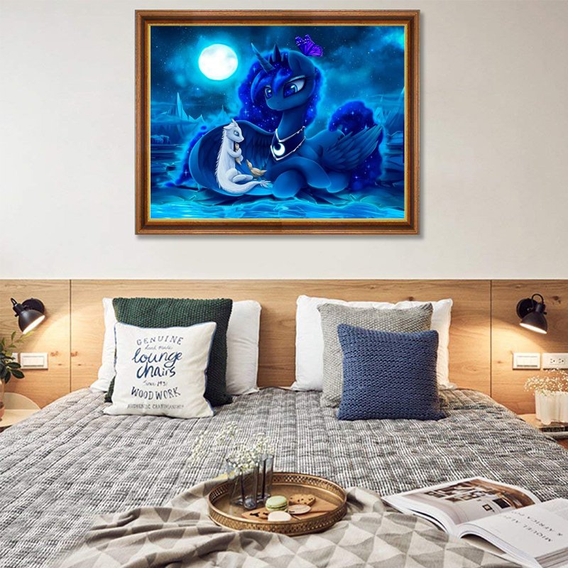SONGWOO High Quality Dream Wind 50x60 Crystal Rhinestone Round Diamond Birthday Gift Dragon 5D DIY Diamond Art Painting Kit