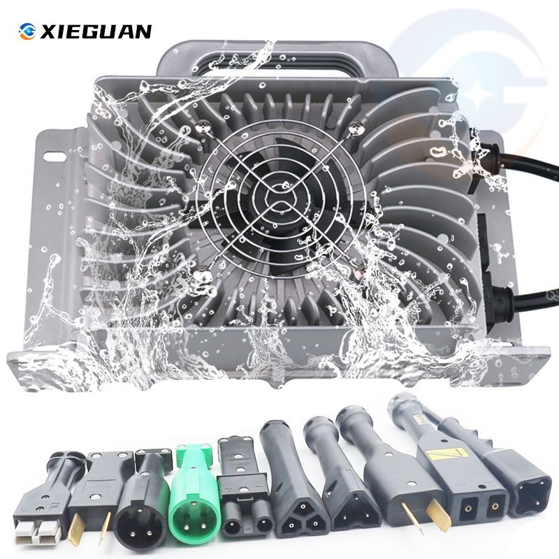 Xie Guan 1200w 12v 24v 36v 48v 60v 72v 84v Waterproof Battery Charger Accessories Ip67 Battery Chargers for Golf Cart Charger