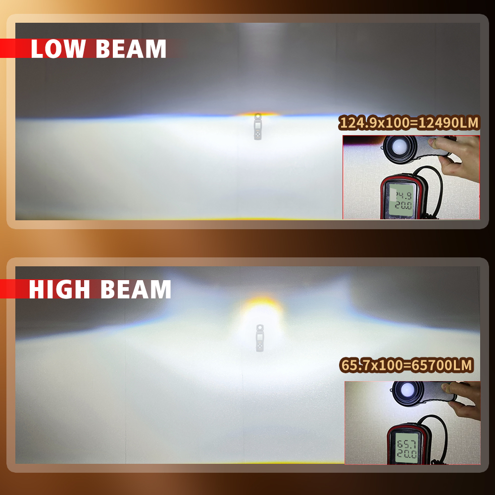 Good Price W70 75W 150W 60000LM 6500K 3 Inch Non Destructive Dual Lamp Cup High Power LED Headlight Lens Bi LED Projector