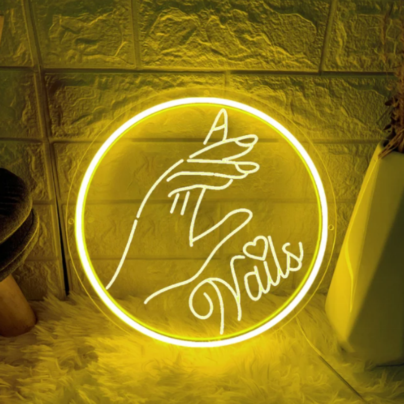 Salon Store Led Neon Sign Nails Beauty Neon Sign Light Led Custom Neon Wall Mounted Lighting for Sale Decoration 15 1 Pcs 110