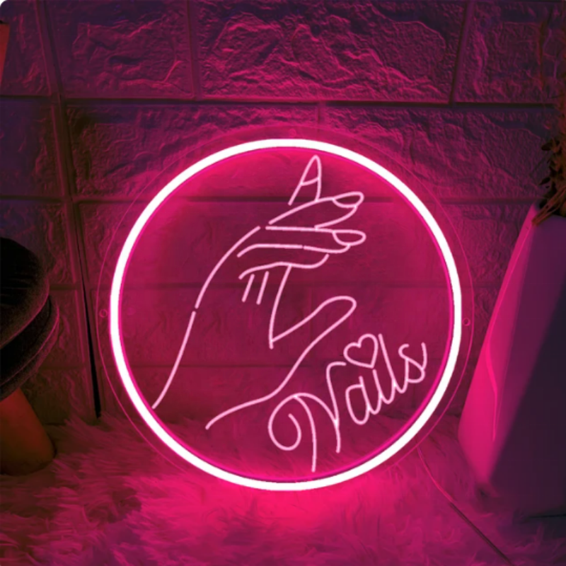 Salon Store Led Neon Sign Nails Beauty Neon Sign Light Led Custom Neon Wall Mounted Lighting for Sale Decoration 15 1 Pcs 110