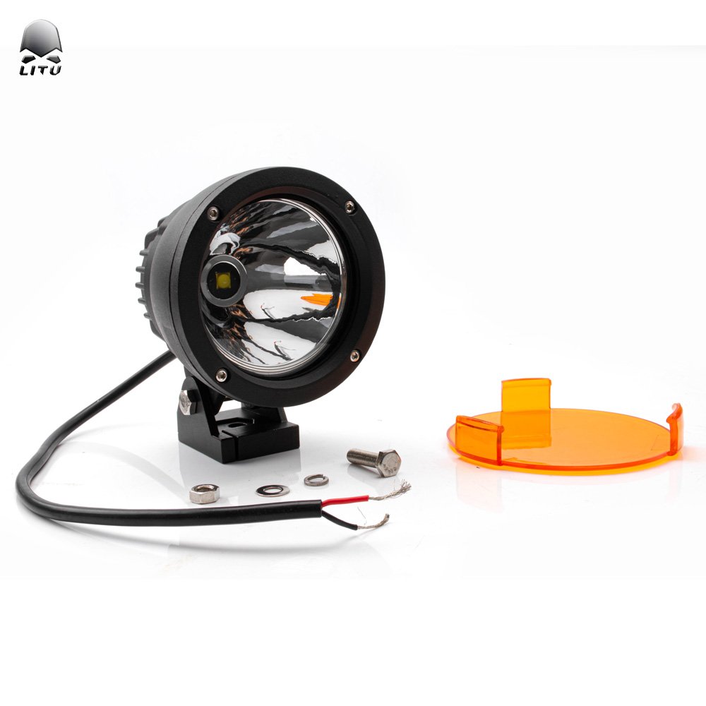 Round Auto LED Auxiliary Light 4 Inch Offroad Working Lamps Cannon 25W LED Pods Spotlight for Motorcycles Truck 4x4 4wd