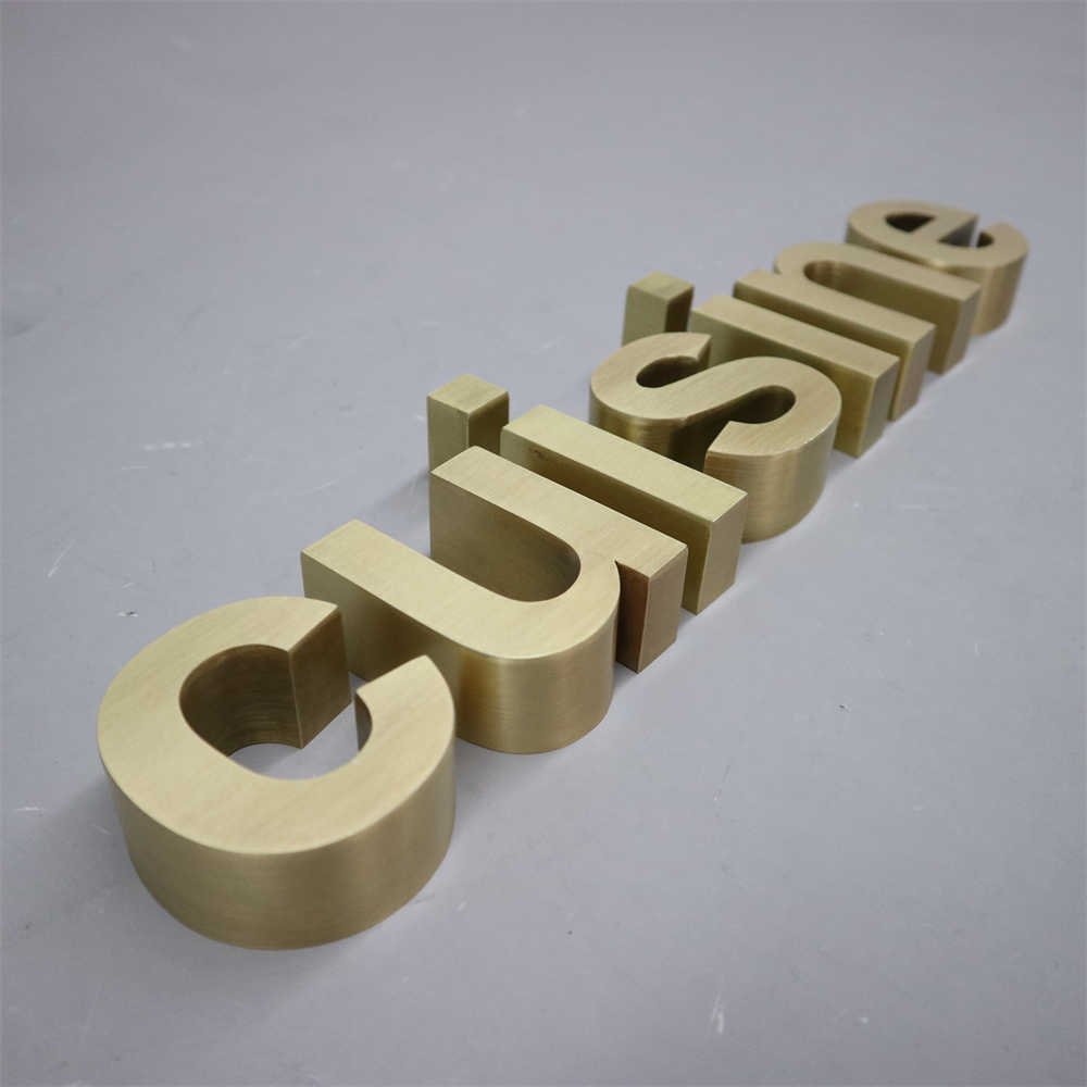 Custom Sign Metal Gold Metal Letters Sign Wholesale Brass Stainless Steel Laser Cut Metal Signs
