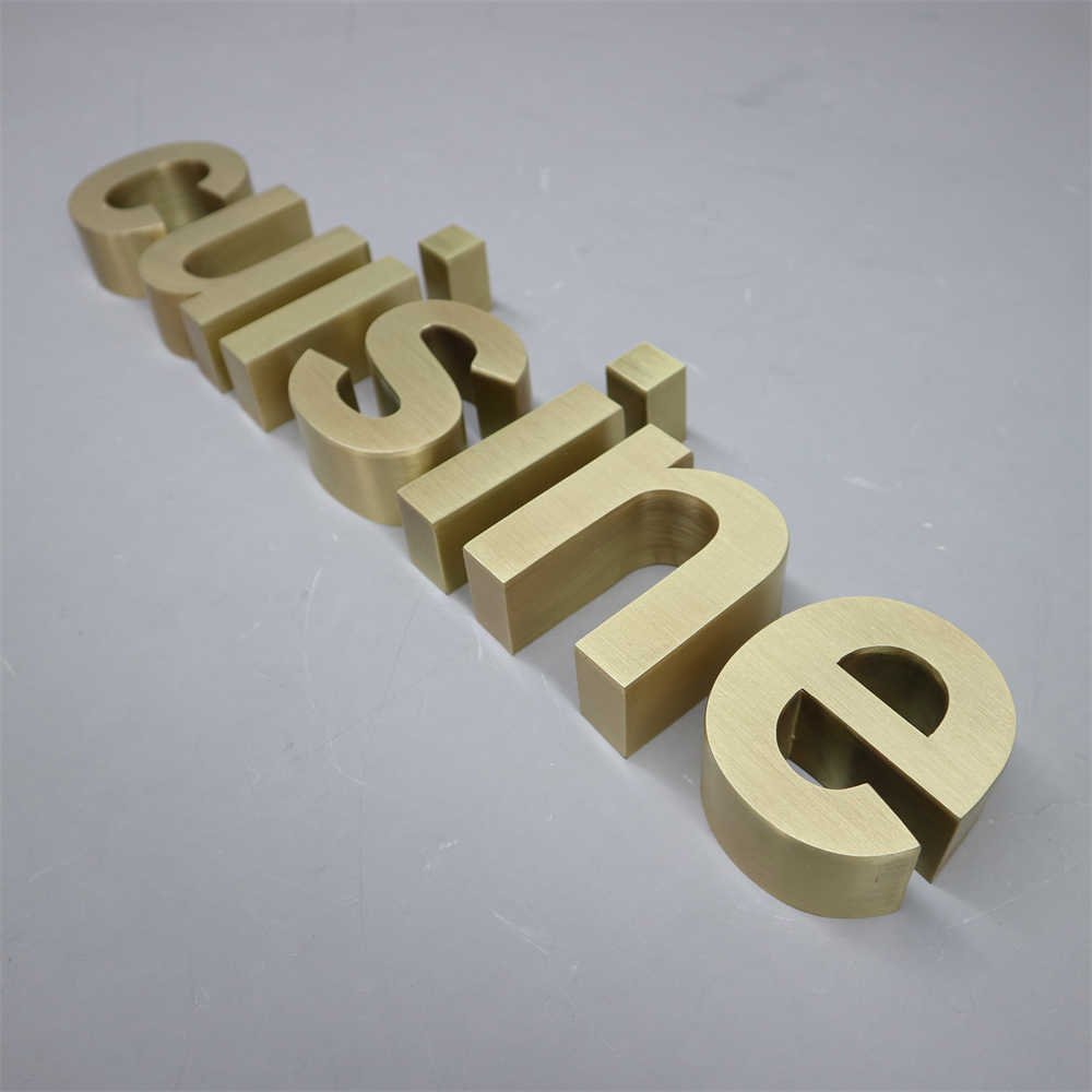 Custom Sign Metal Gold Metal Letters Sign Wholesale Brass Stainless Steel Laser Cut Metal Signs