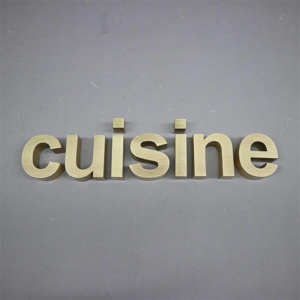 Custom Sign Metal Gold Metal Letters Sign Wholesale Brass Stainless Steel Laser Cut Metal Signs