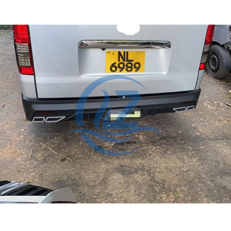 Hiace Upgrade Accessories 2005-2018 Hiace Bus Wide and Narrow Body Abs Rear Bumper with Brake Lamp