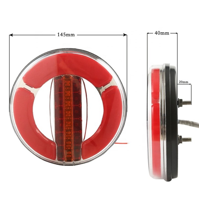 12V 24V Led Lighting Accessories Car Signal Multifunction Combination Lorry Truck Trailer Tail Lights