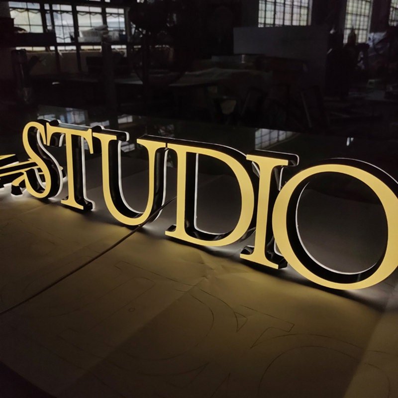 Outdoor Promotional Decorative Bright Luminous Characters Acrylic Remless Channel LED Board Lighted Letters Sign