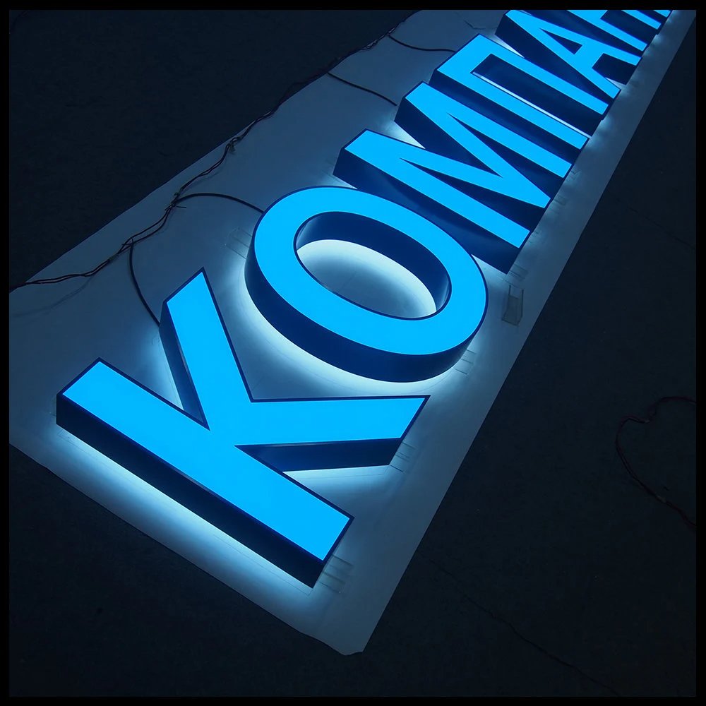 Outdoor Promotional Decorative Bright Luminous Characters Acrylic Remless Channel LED Board Lighted Letters Sign