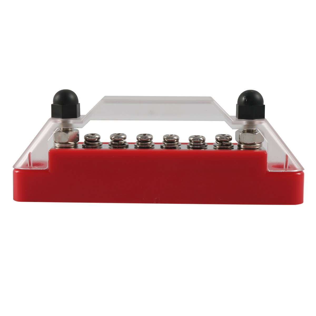 6-Way Bus Bar - 2 M6 Studs + 6 M4 Screws - 48V 150A - for Car Electrical Systems - Auto Part Accessory