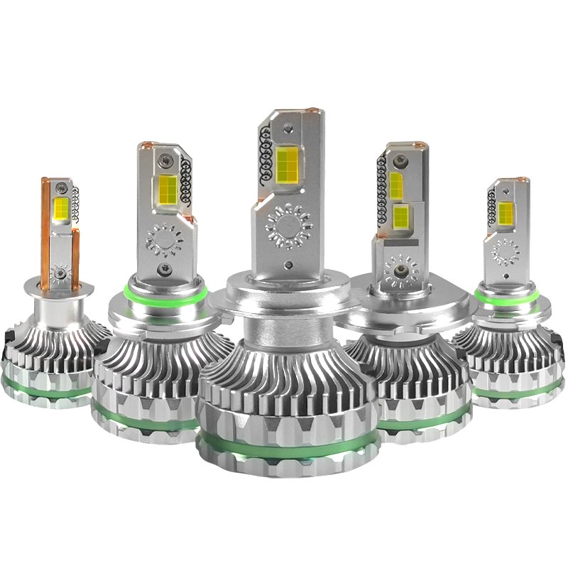Tri Color 140W H7 LED Headlight Bulb H11 3000K 4300K 6500K H7 H1 H8 H9 9005 9006 9012 H7 Car LED Lights Fog Headlights Bulbs
