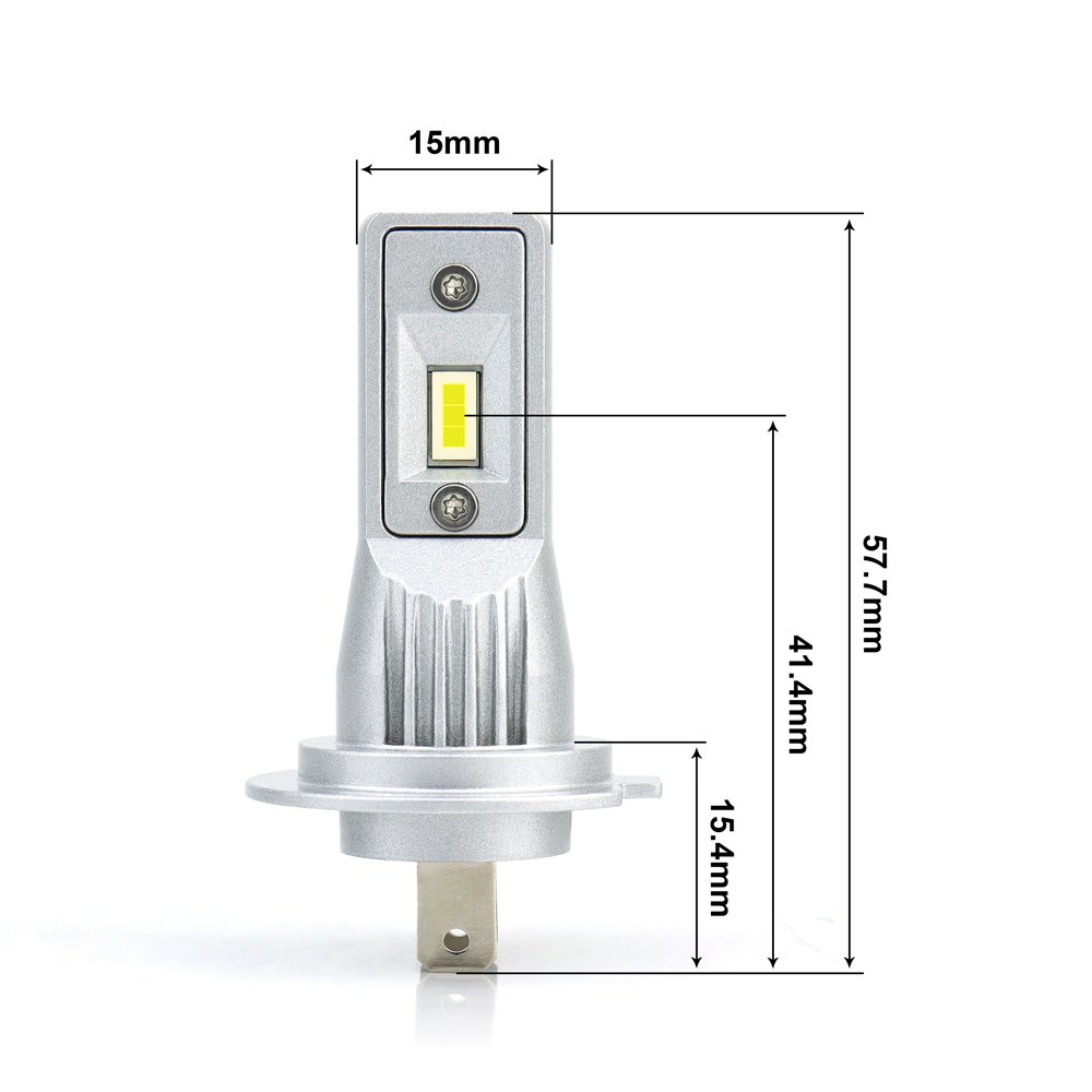 Amazing 4000LM LED Headlight Bulbs H7 With Halogen Bulb Size Plug and Play to Replace H7 Halogen Lamp for Car Headlight 6000K