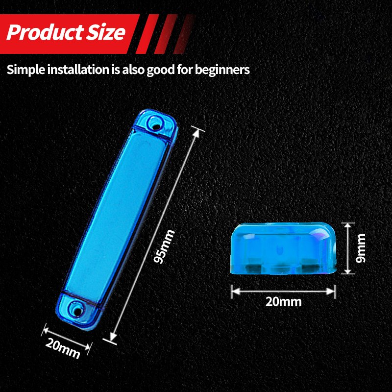 LED Side Marker Lights Bars for Emergency Truck 12-24V Outdoor Indicator Turn Signal Warning Lamp Car Decoration for Trailer Bus