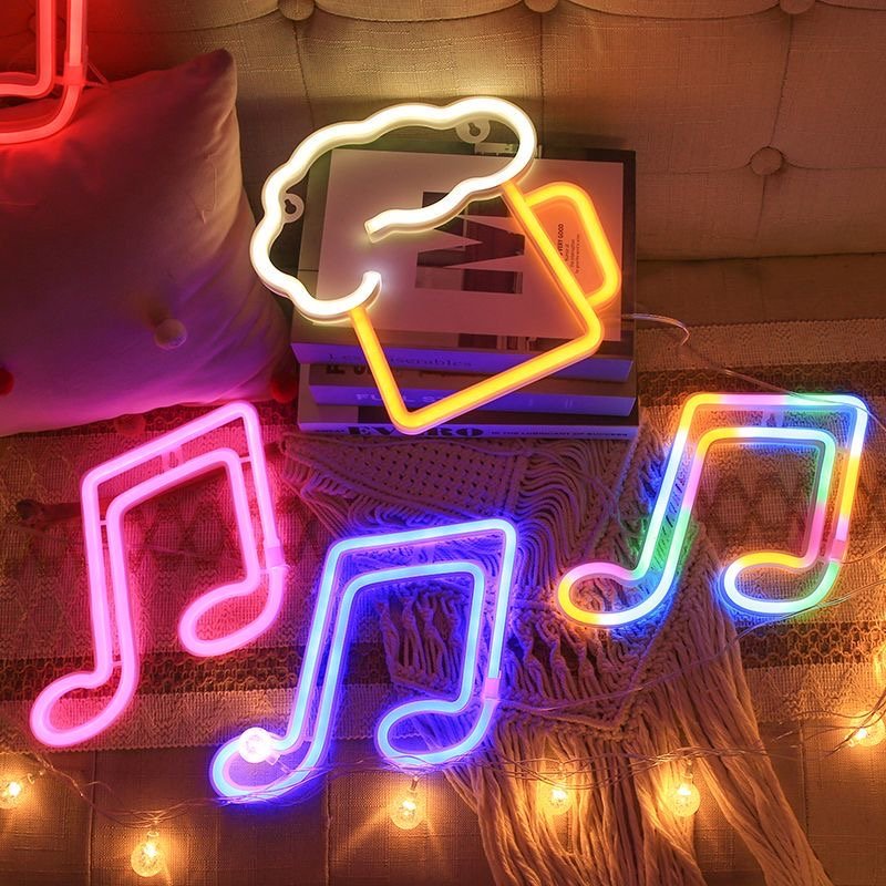 Free Designs Acrylic Luminous Neon Signs Led Signature Small Neon Light for Bedroom Wedding Party Home Decoration