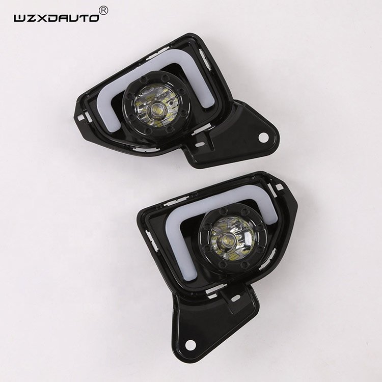 WZXD LED ABS Car Fog Lamp DRL Daytime Running Light With Turn Signal Accessories 2015 2018 for TY Hiace Bus