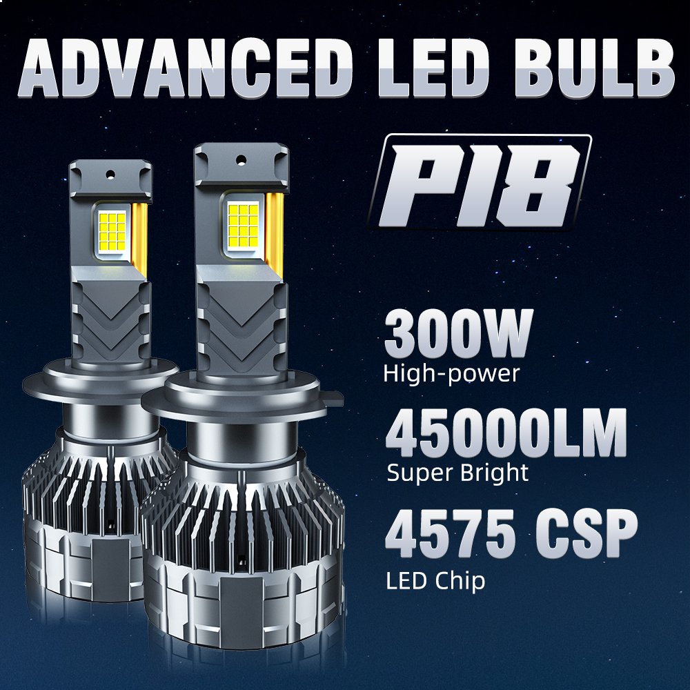 POPNOW Super High Bright 300W 45000LM Auto Light H11 Automotive Headlamp Kit Canbus Faro 9005 9006 H7 H4 Car Led Headlight