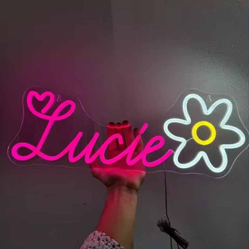 Custom Led Neon Sign logo Ice Cream Neon Sign Custom Wedding Happy Birthday Letter Light Neon Signboard Led Personnalisée