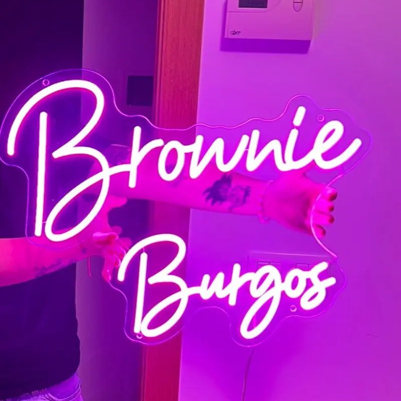 Custom Led Neon Sign logo Ice Cream Neon Sign Custom Wedding Happy Birthday Letter Light Neon Signboard Led Personnalisée