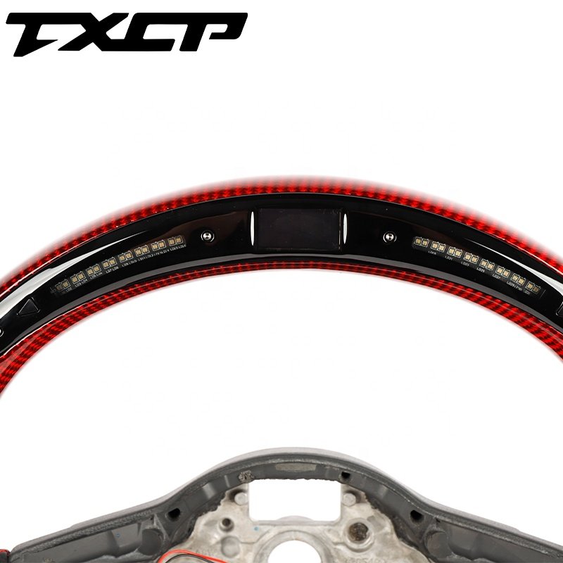 Custom Carbon Fiber Steering Wheel Fit for Volkswagen Golf Mk7 gti Golf 6 7 R Line GTD GTS GTE GLI POLO MK6 LED Steering Wheel