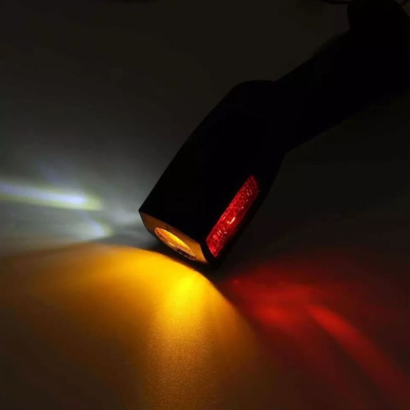 Factory Wholesale 3-Color Red Amber White LED Side Marker Position Light Ear Lamp for Truck/Trailer/Lorry