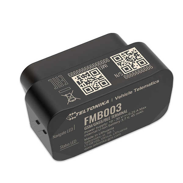 Teltonika FMB003 GPS Tracker OBD-CAN BUS Reader for Engine RPM Fuel Level Fault Codes More