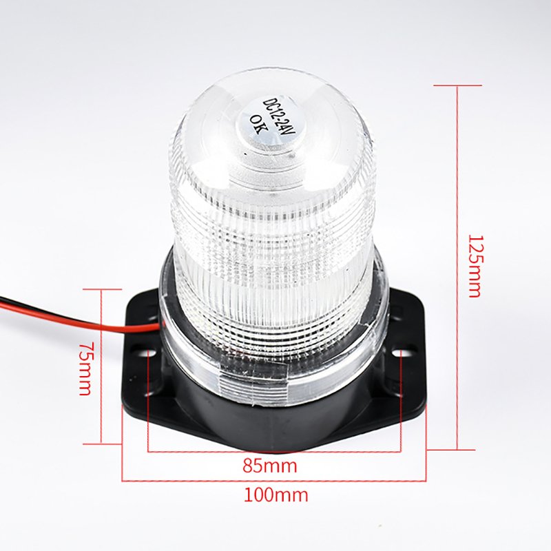 Car Lighting Additional 12V24VLED White Yellow Red Blue Magnetic Working Light School Bus Rescue Car Strobe Warning Light