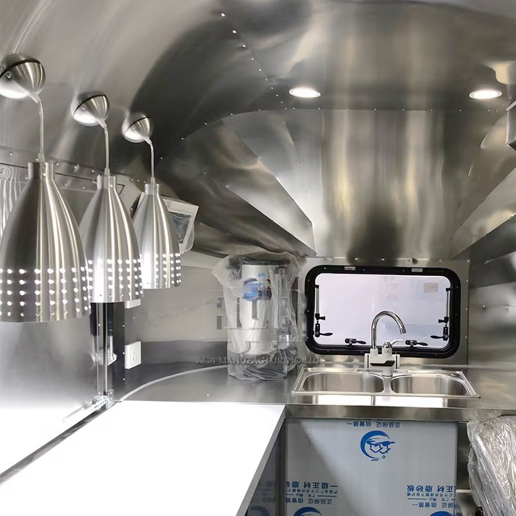Good Quality Coffee Cart For Sale Vintage Food Truck Bus Container Coffee Cart Mobile Airstream Trailer Cocina With Low Price