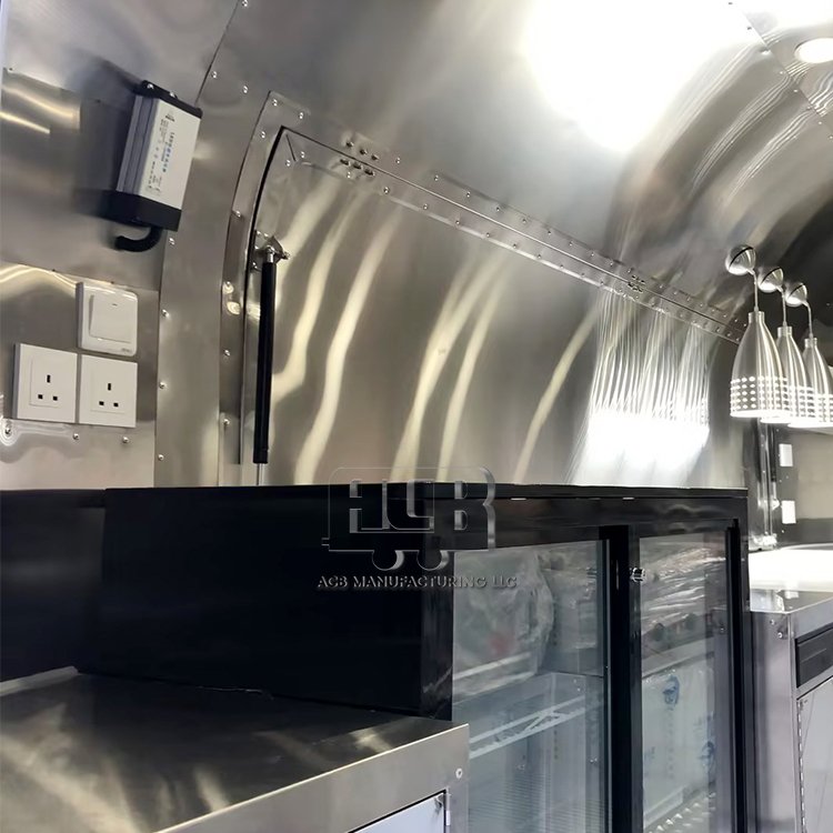 Good Quality Coffee Cart For Sale Vintage Food Truck Bus Container Coffee Cart Mobile Airstream Trailer Cocina With Low Price