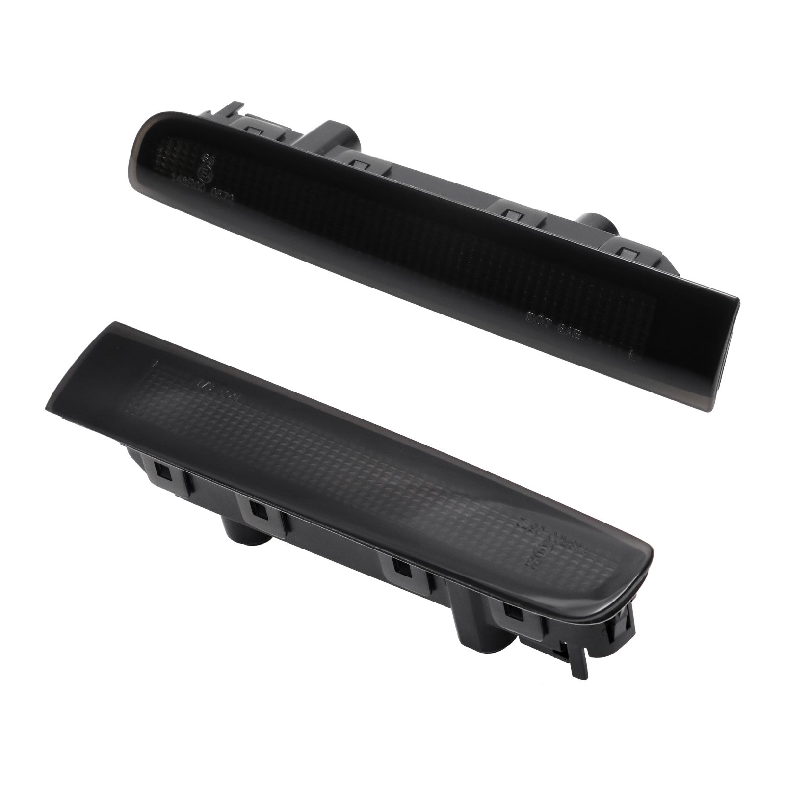 Ailead Twin Rear Doors Van/Minibus Red/Smoke Plaid Lens LED Third Brake Lights High Mount 3rd Tail Brake Lamp for VW Transporter