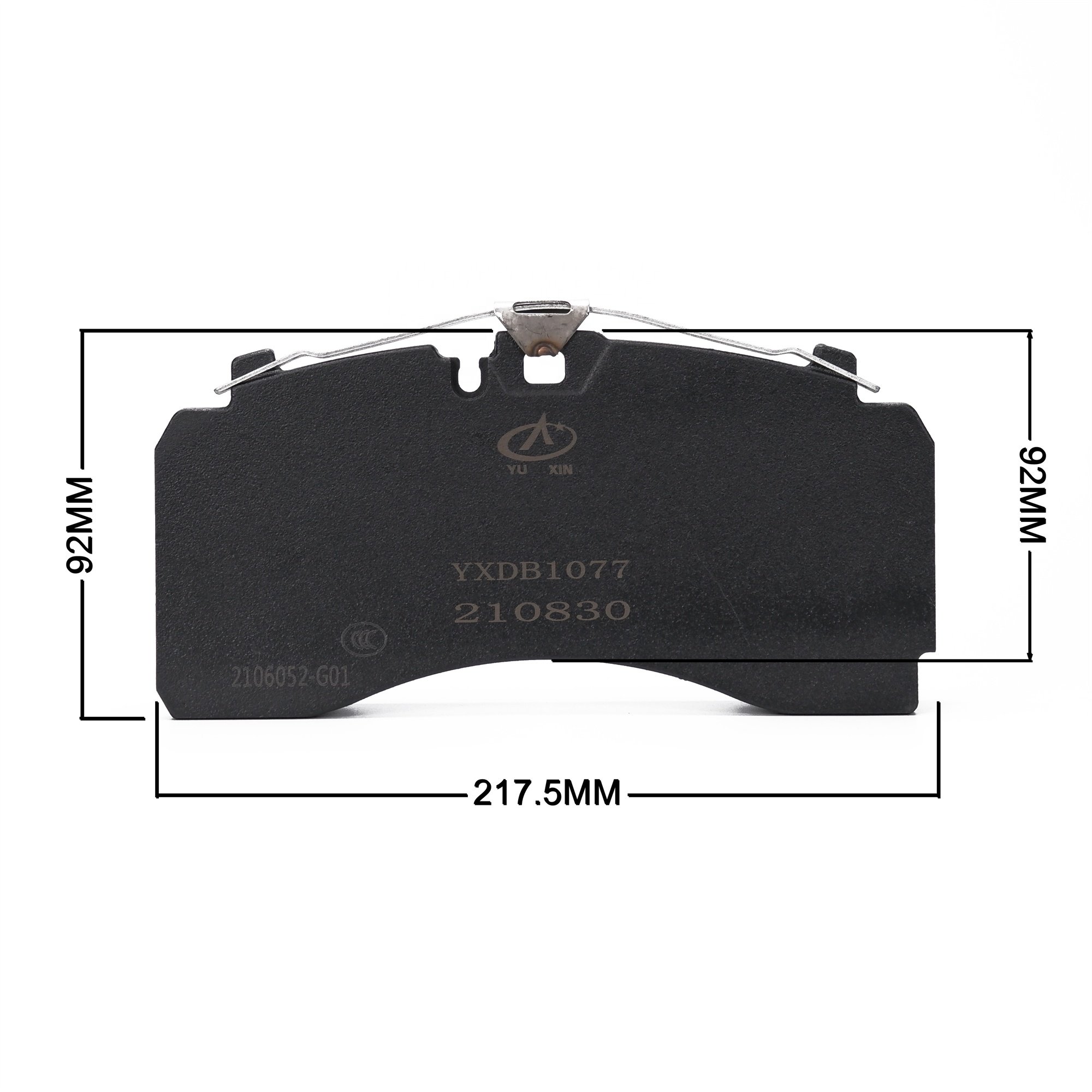 YXDB-1077/1078 FUWA Axles Trailer Brake System Parts Disc Brake Pads 217.5*107.6mm Trailer Brake Pads