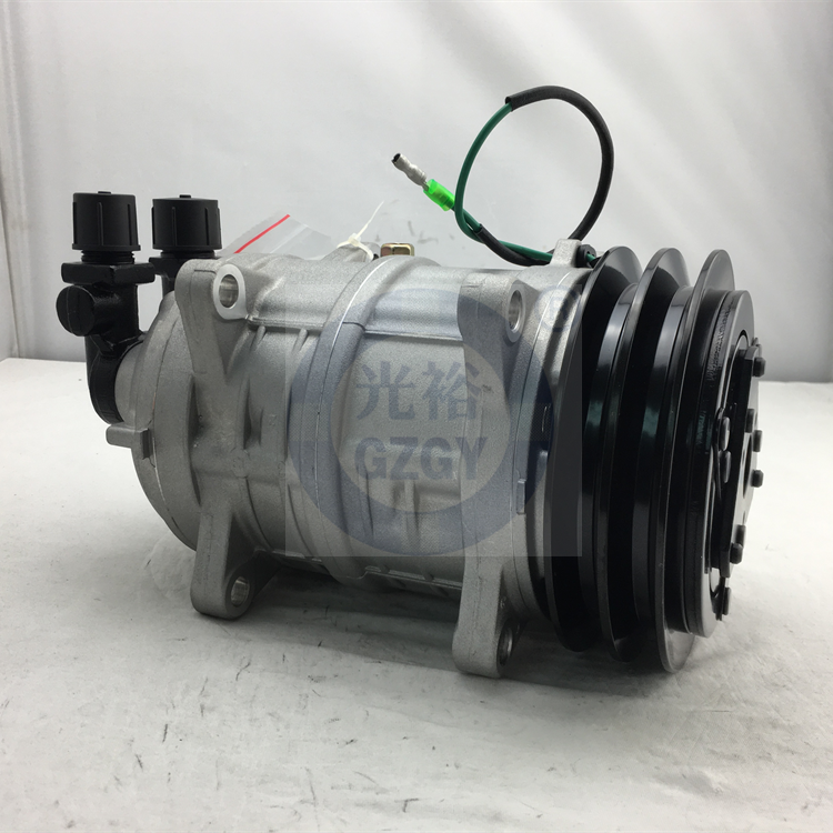AC Compressor TM15 Replaces HP150 10355011 48845011 2521152 With Two Grooves Pulley for Shuttle Buses