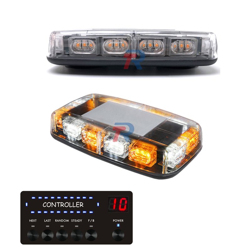 36W LED Roof Top Strobe Beacon Light Bar 11 Inch Hazard Warning Emergency Flashing Plow Light for Tow Truck Postal Car Snowplow