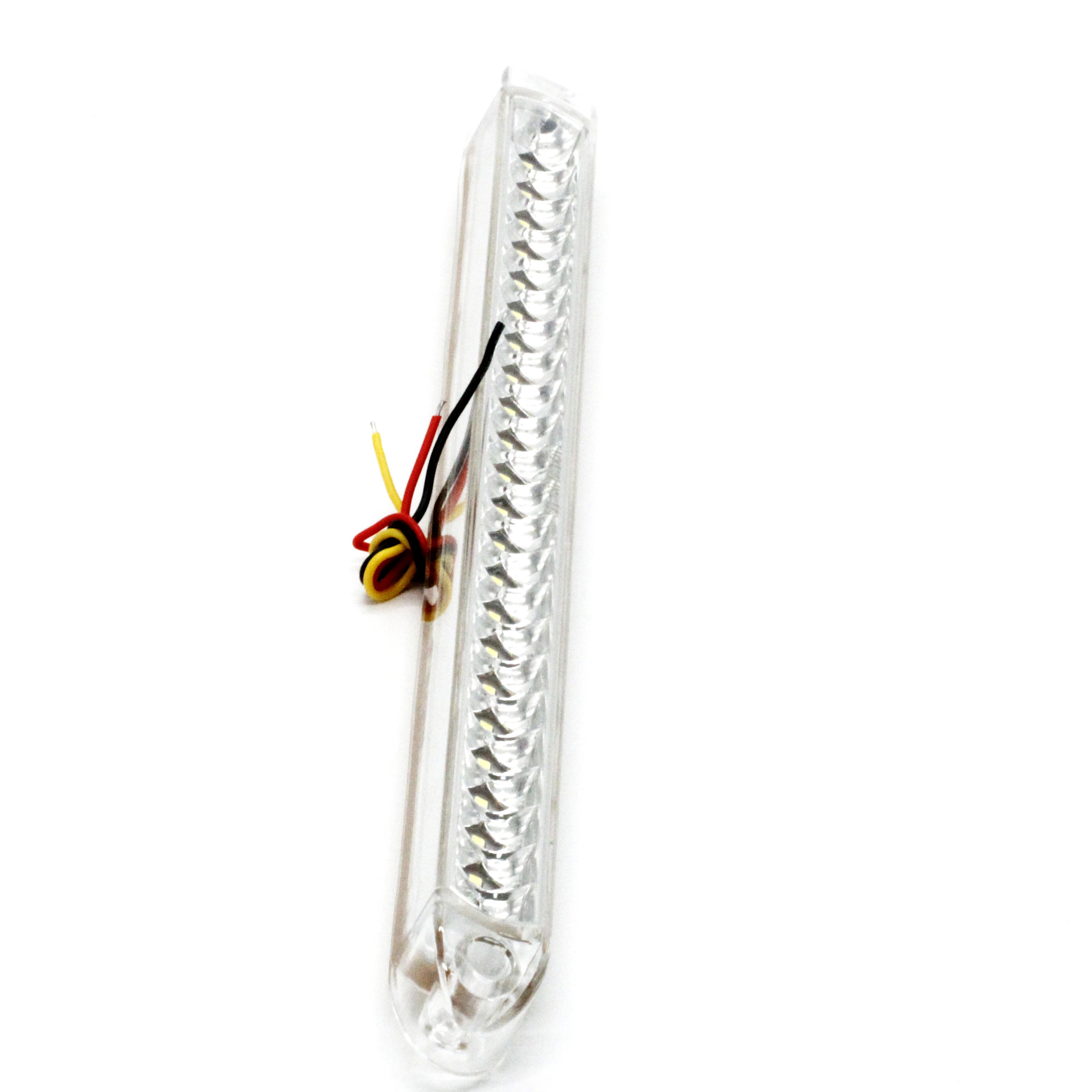 Factory Quality 24V 44cm Red Amber White 23 Leds LED Strip Bar Lights Truck Light bar Trailer SUV Lorry Bus Stop Turn Tail Lamp