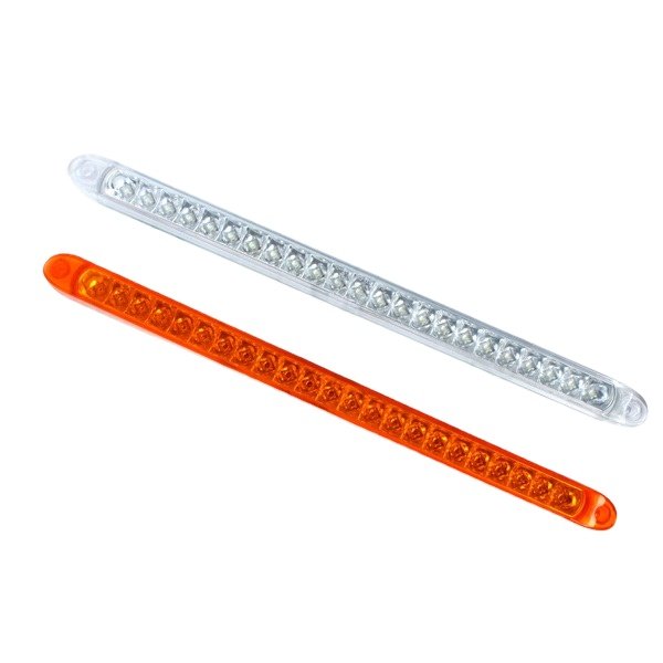 Factory Quality 24V 44cm Red Amber White 23 Leds LED Strip Bar Lights Truck Light bar Trailer SUV Lorry Bus Stop Turn Tail Lamp