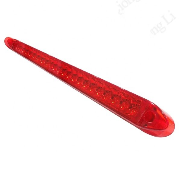 Factory Quality 24V 44cm Red Amber White 23 Leds LED Strip Bar Lights Truck Light bar Trailer SUV Lorry Bus Stop Turn Tail Lamp