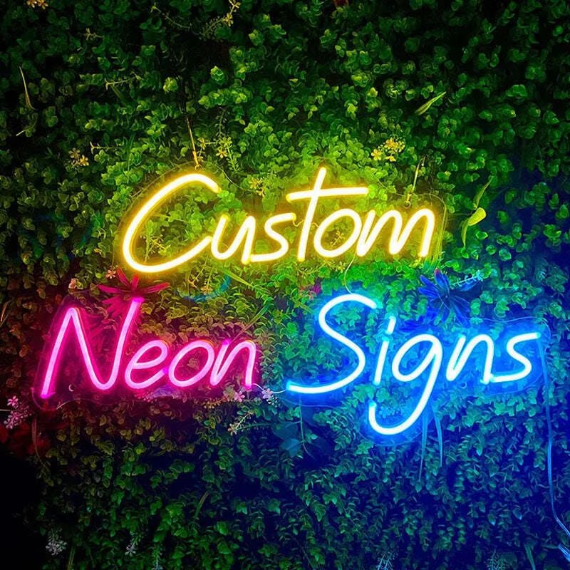 Business Led Neon Sign Acrylic Custom Smoke Shop Open Neon Light Led Signs for Business logo Illuminated Letters