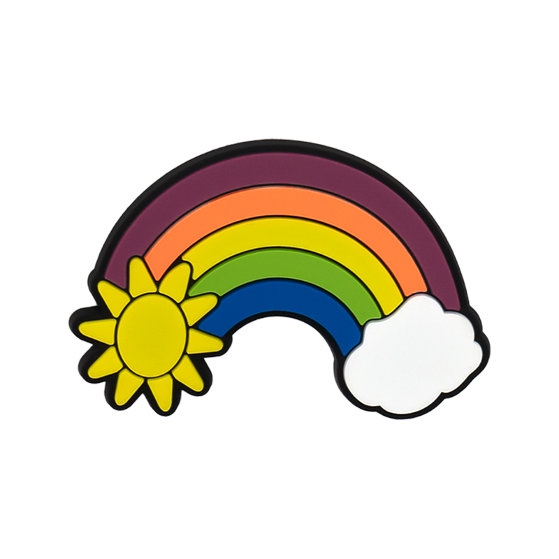 Tote Beach Letter Number Charms Pvc Big Size rainbow Sports Flowers Bus Rubber Custom Beach Bag Charm Accessories Charm