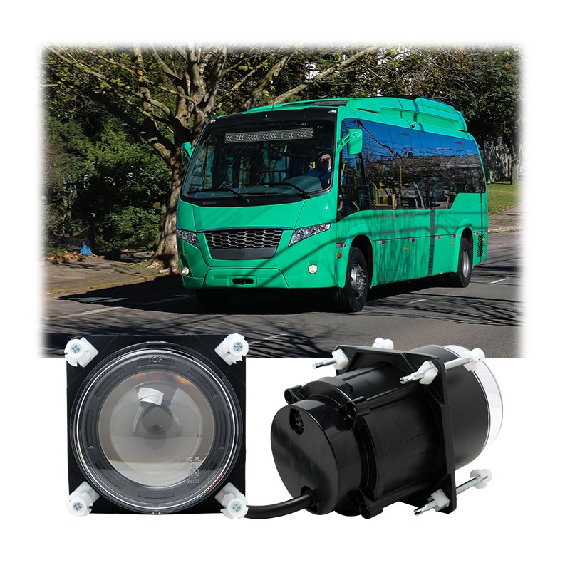 Bus Auto 90mm 3.5 Inch Led Headlight High Bright 18W Low Beam Round Led Headlamp for Bus Coach