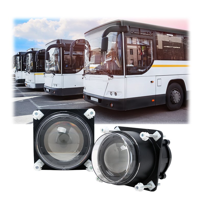 Bus Auto 90mm 3.5 Inch Led Headlight High Bright 18W Low Beam Round Led Headlamp for Bus Coach