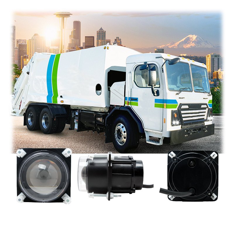 Bus Auto 90mm 3.5 Inch Led Headlight High Bright 18W Low Beam Round Led Headlamp for Bus Coach