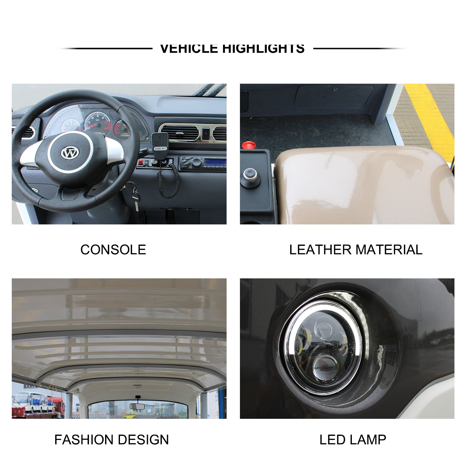 17 Passage L117D-Fb Electric Sightseeing Bus Golf Wholesale Battery Passenger Electric Small Car Mini Car