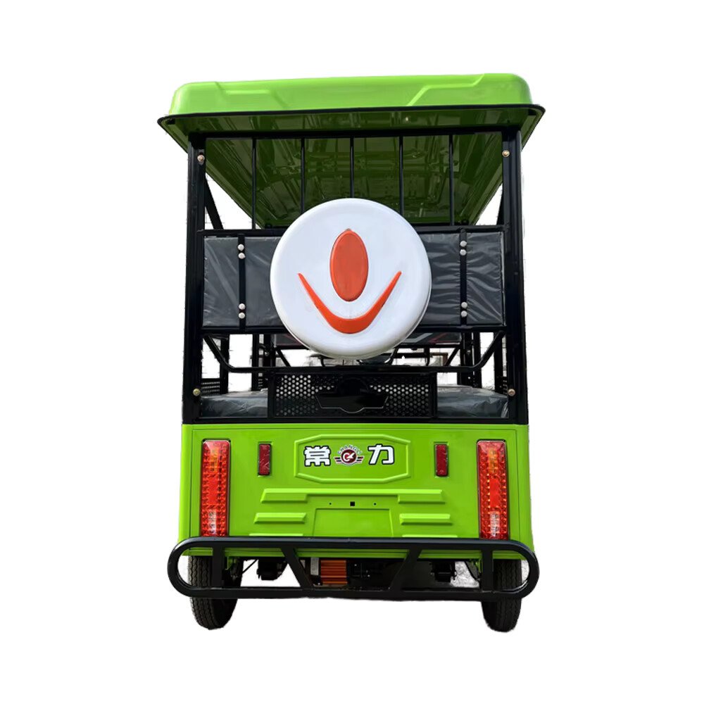 ChangLi High Quality 4-Wheel Electric Passenger Tricycle 500kg Curb Weight Sightseeing Car Bus Iron Cargo Tuk Tuk 1200w
