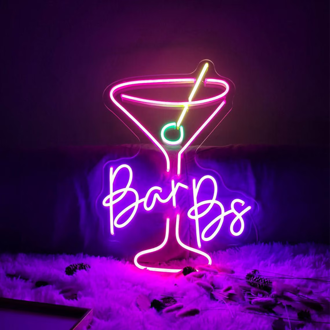 Drop Shipping Custom Neon Light Bar Cocktails Neon Lights for Wall Bar Club Decor, Party Neon Sign Acrylic LED Sign Board
