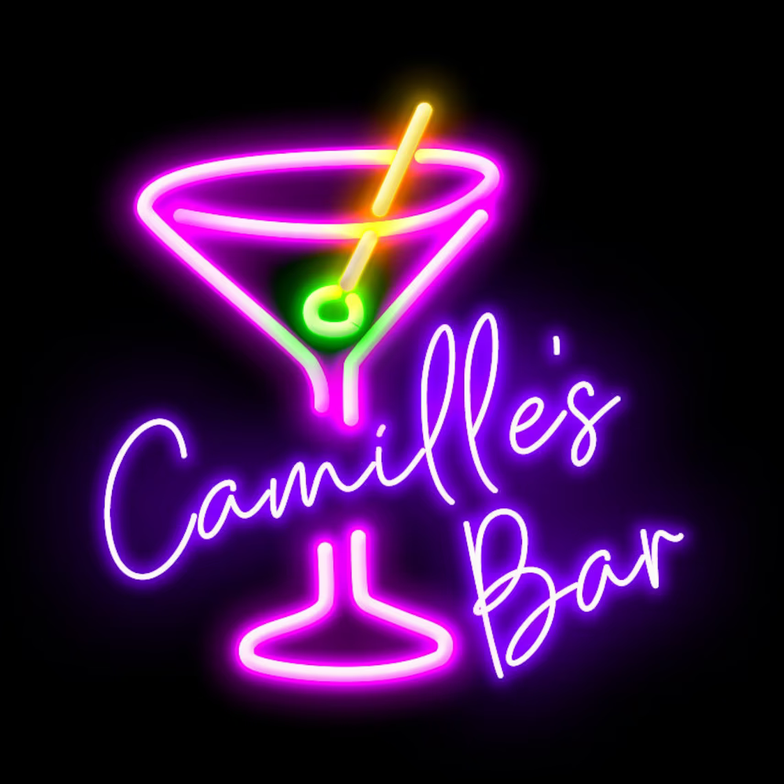 Drop Shipping Custom Neon Light Bar Cocktails Neon Lights for Wall Bar Club Decor, Party Neon Sign Acrylic LED Sign Board