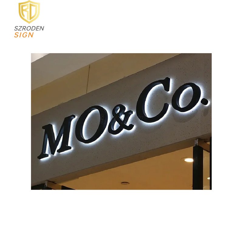 Professional Outdoor Advertising Mirror Polished Stainless Steel Sign Brass Alphabet Letter