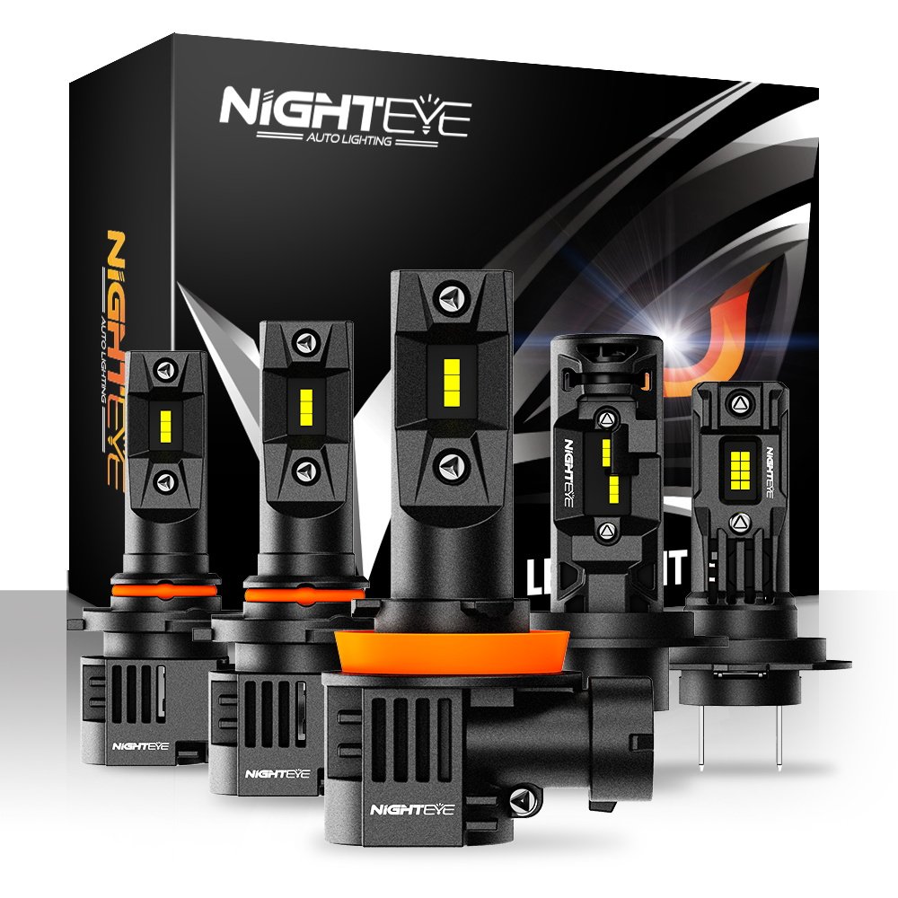 Nighteye Auto Parts Accessories Automotive Led 80w 6500k White Canbus H13 High Power Led Car Headlight Bulb H13 LED Headlight