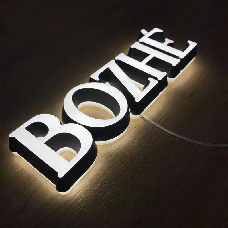 Outdoor Storefront Building Sign Led Retail Outside Signage 3d Shop Sign Board Led Light Channel Letter Sign